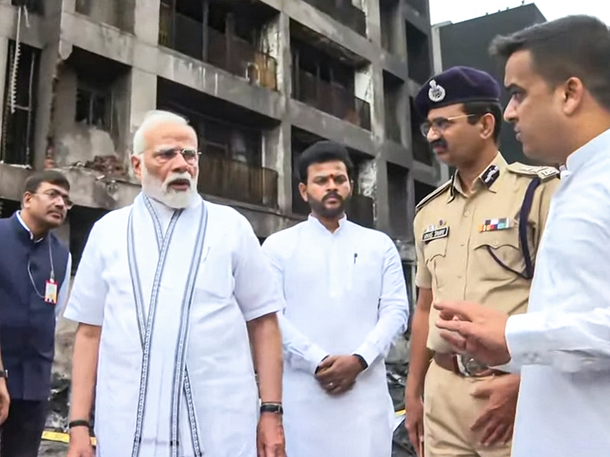 Narendra Modi visits the site of the Air India plane crash in Ahmedabad8
