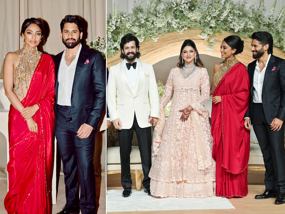 Sobhita Dhulipala and Naga Chaitanya stuns at Akhil-Zainab reception1