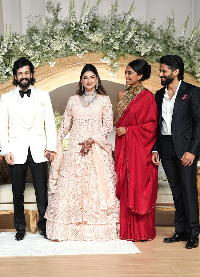 Sobhita Dhulipala and Naga Chaitanya stuns at Akhil-Zainab reception9