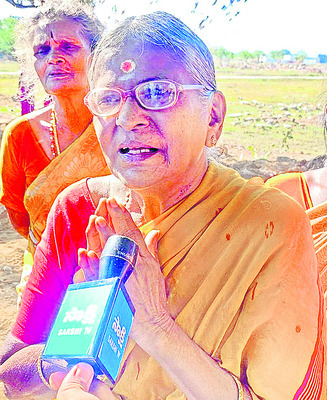 నాగాలమ్మ ఆలయం నేలమట్టం
5