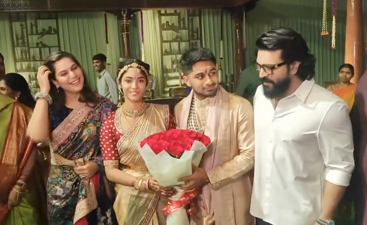 Global Star Ram Charan With Stylish Looks Spotted At Private Wedding Photos2
