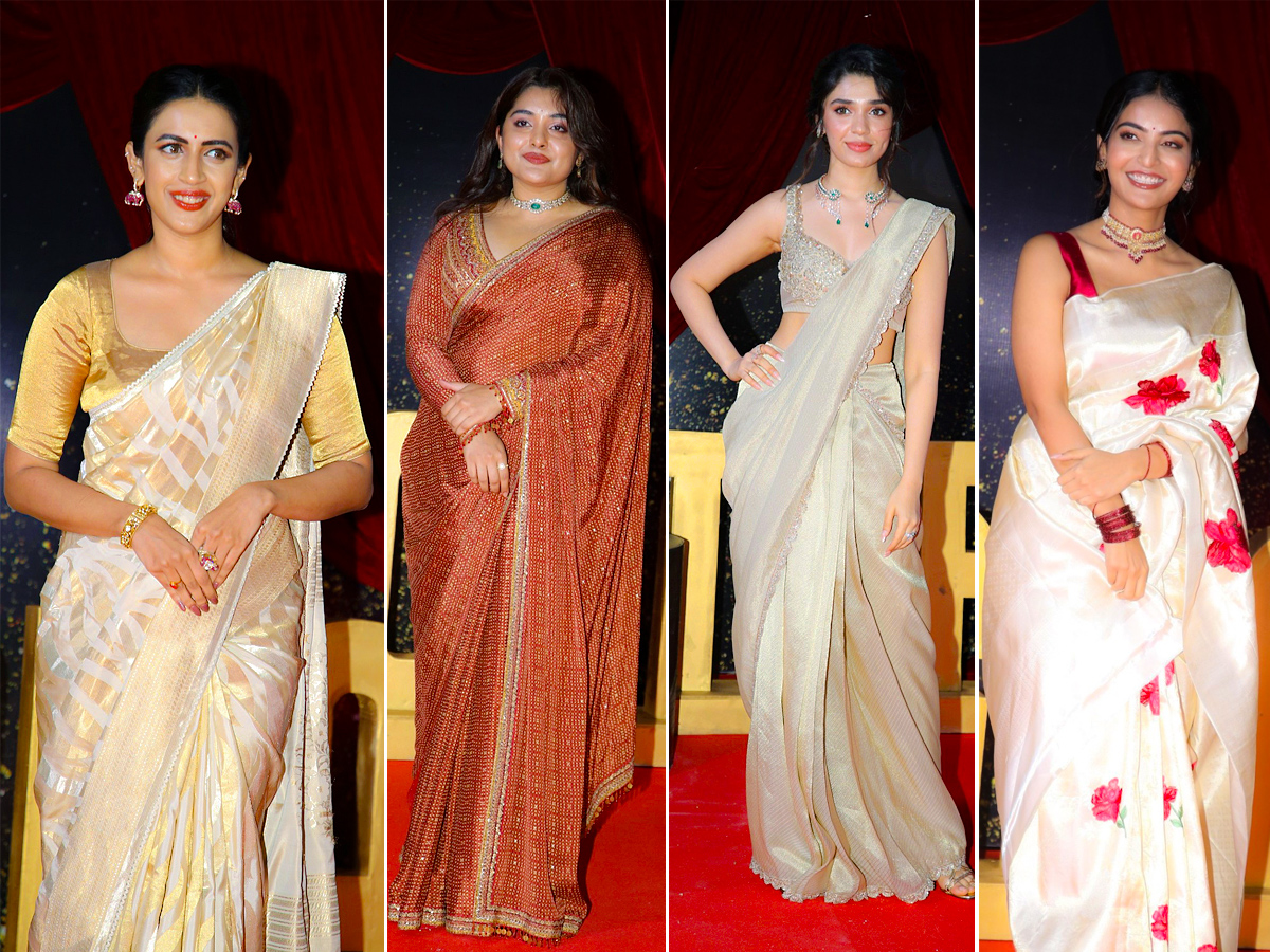 Tollywood Actress Nivetha Thomas AND Krithi Shetty Gaddar Awards1