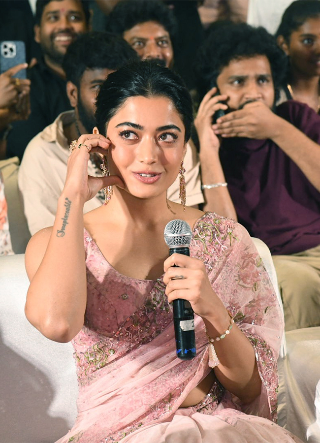 Actress Rashmika Mandanna Cute looks Kubera Movie Event15