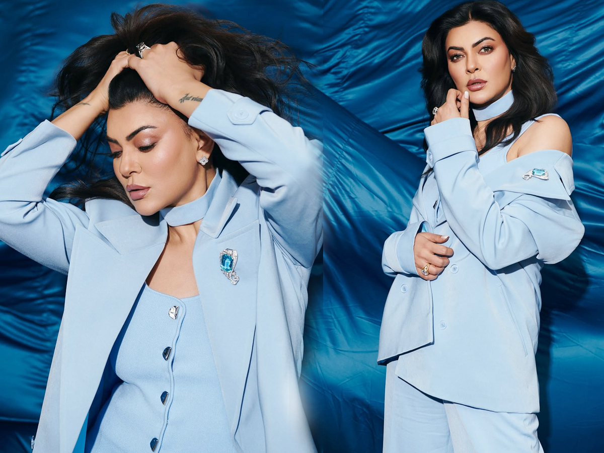 Sushmita Sen makes a style point in a blue suit1