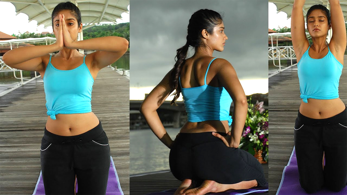 Tollywood and Bollywood Actress international yoga day 20252