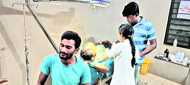 ఘాట్ రోడ్డులో వ్యాన్ బోల్తా 1