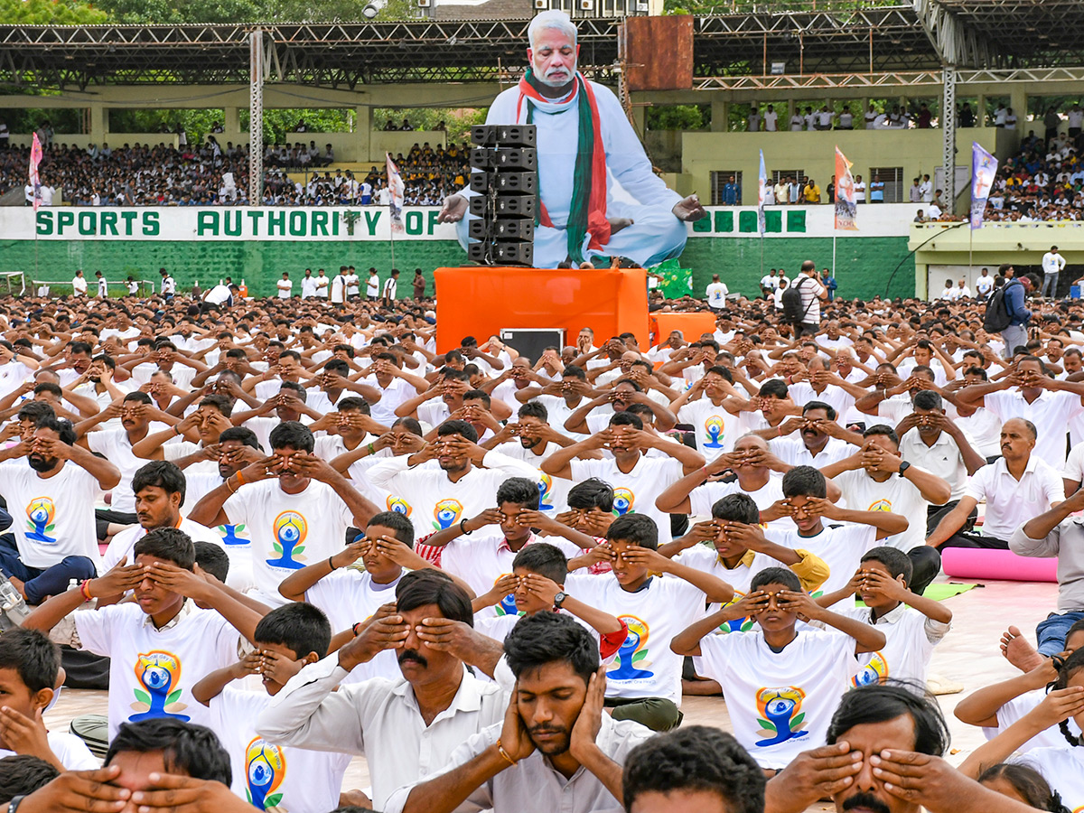 International Day of Yoga 2025 Celebrations In India Photos24