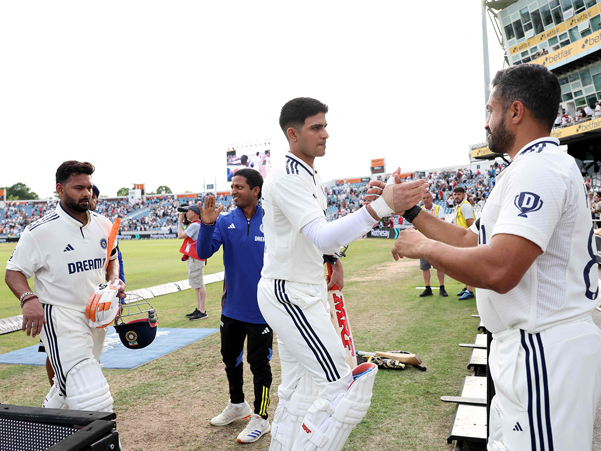 first cricket test match between England and India at Headingley in Leeds1