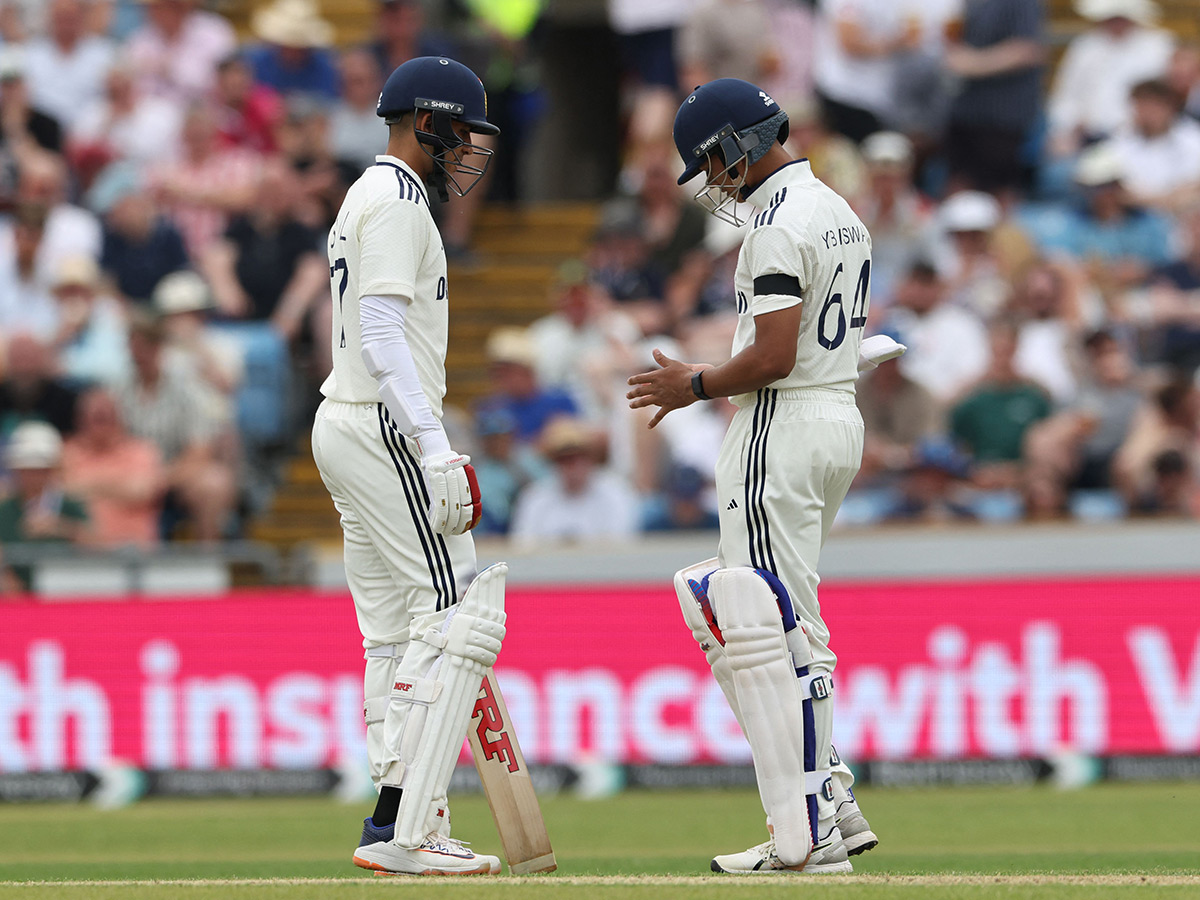 first cricket test match between England and India at Headingley in Leeds10