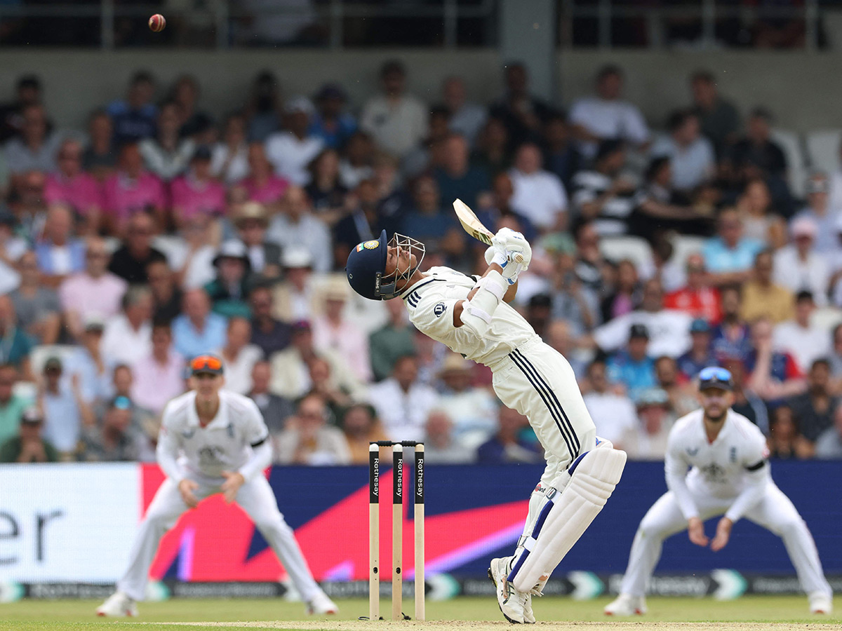 first cricket test match between England and India at Headingley in Leeds11