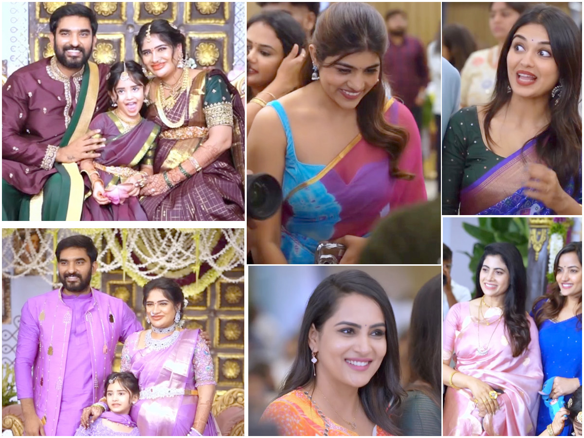 TV Celebrities Attend mogalirekulu serial Fame Anjali Baby Shower Photos1