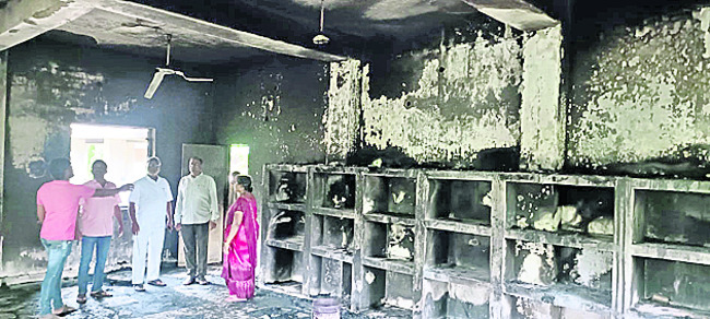 కొత్తవలస కేజీబీవీలో అగ్నిప్రమాదం 1