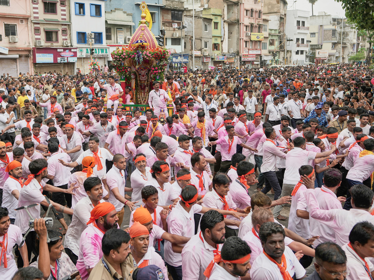 Devotees Gather For Grand Rath Yatra Of Lord Jagannath In Puri Photos9