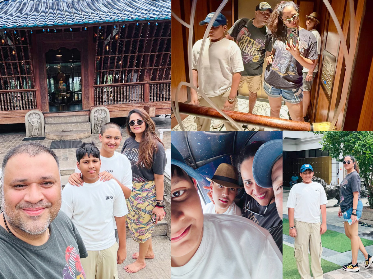 Anchor Anasuya Bharadwaj Visited Colombo Along With Family Photos1