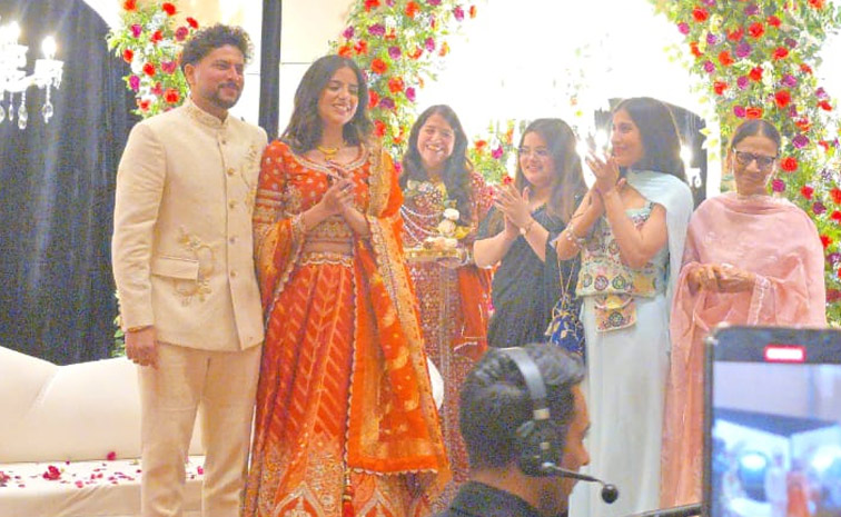 Kuldeep Yadav gets engaged to childhood friend Vanshika in Lucknow photos9