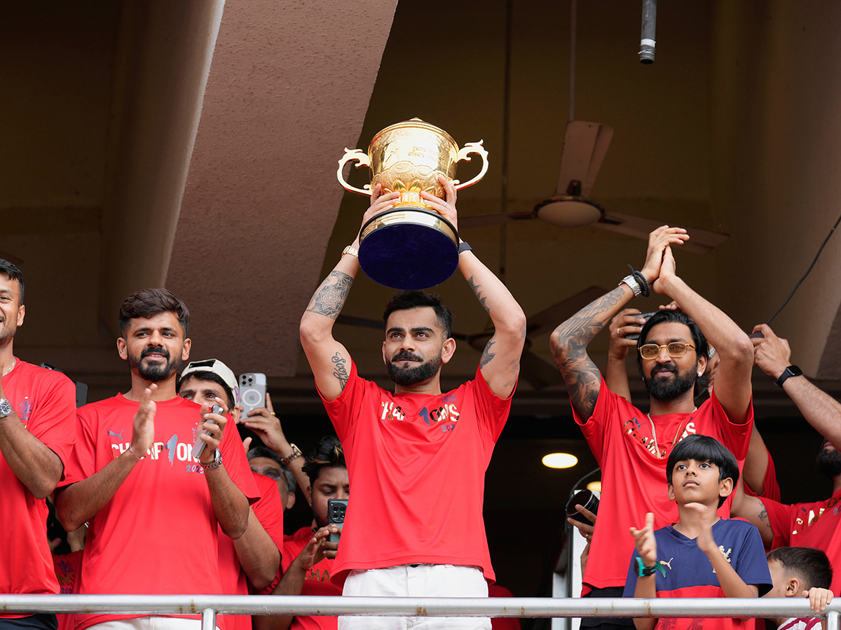 IPL 2025 winning Royal Challengers Bengaluru team felicitation ceremony at the Chinnaswamy Stadium12