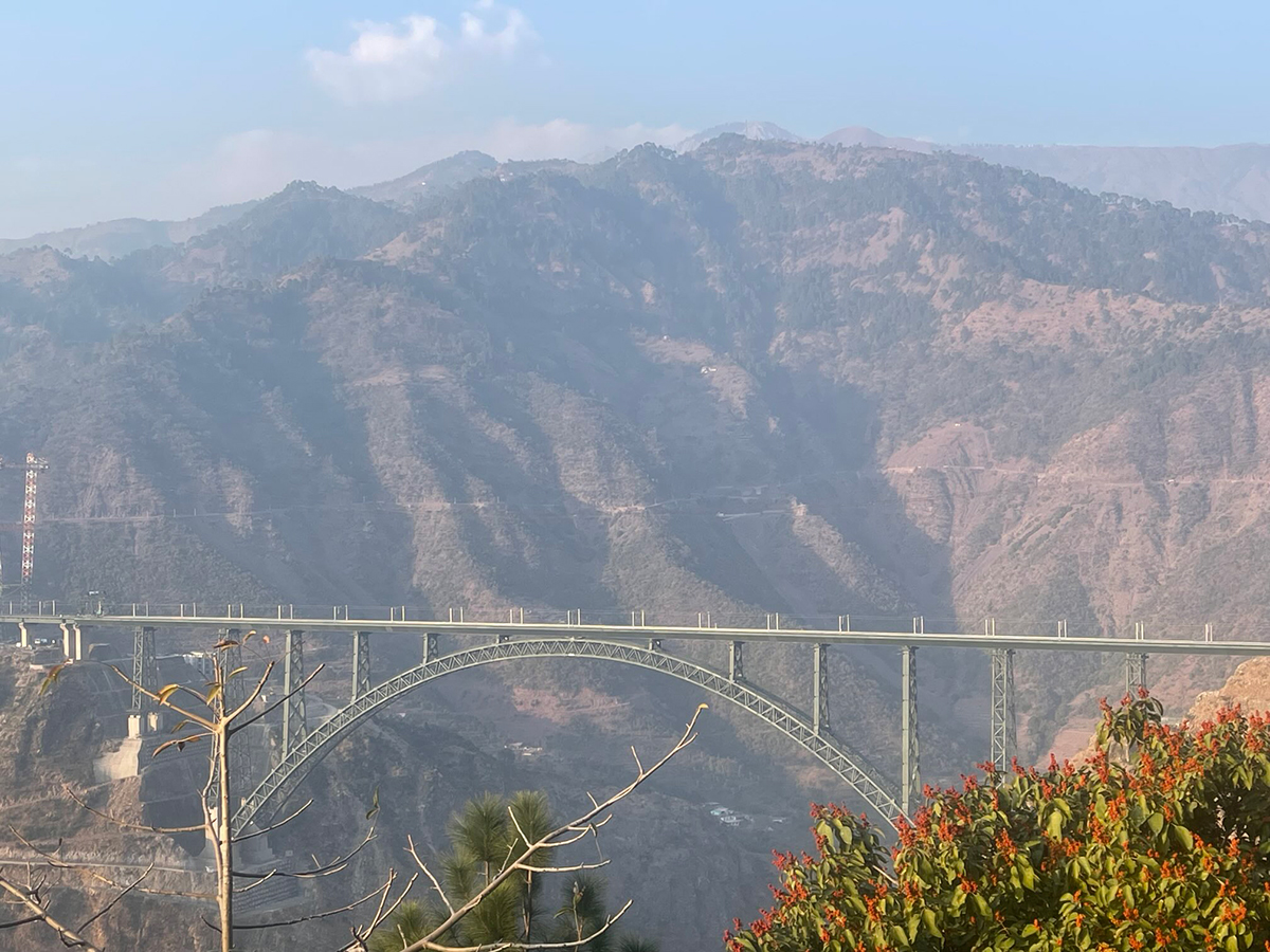 Chenab Bridge is located in the Jammu and Kashmir area1