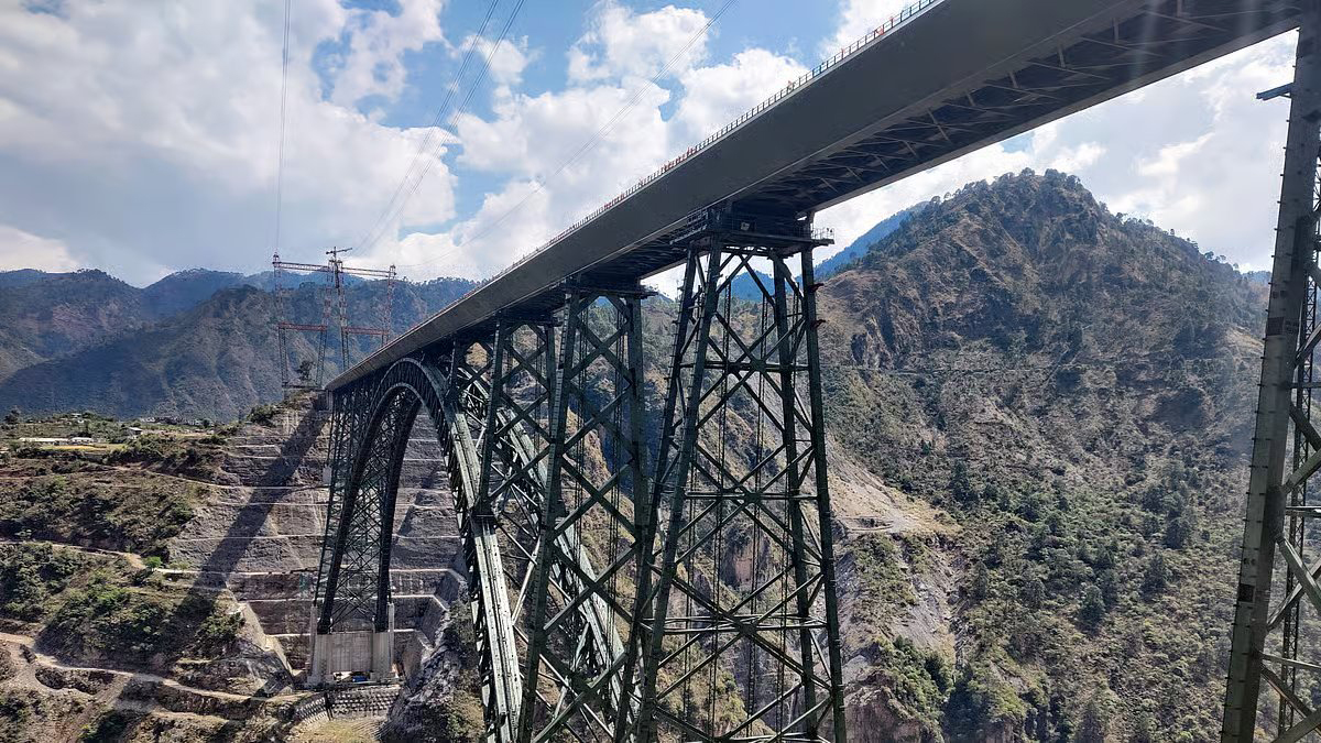 Chenab Bridge is located in the Jammu and Kashmir area2