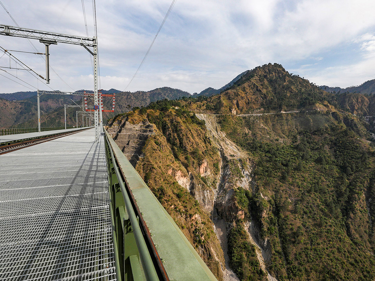Chenab Bridge is located in the Jammu and Kashmir area3