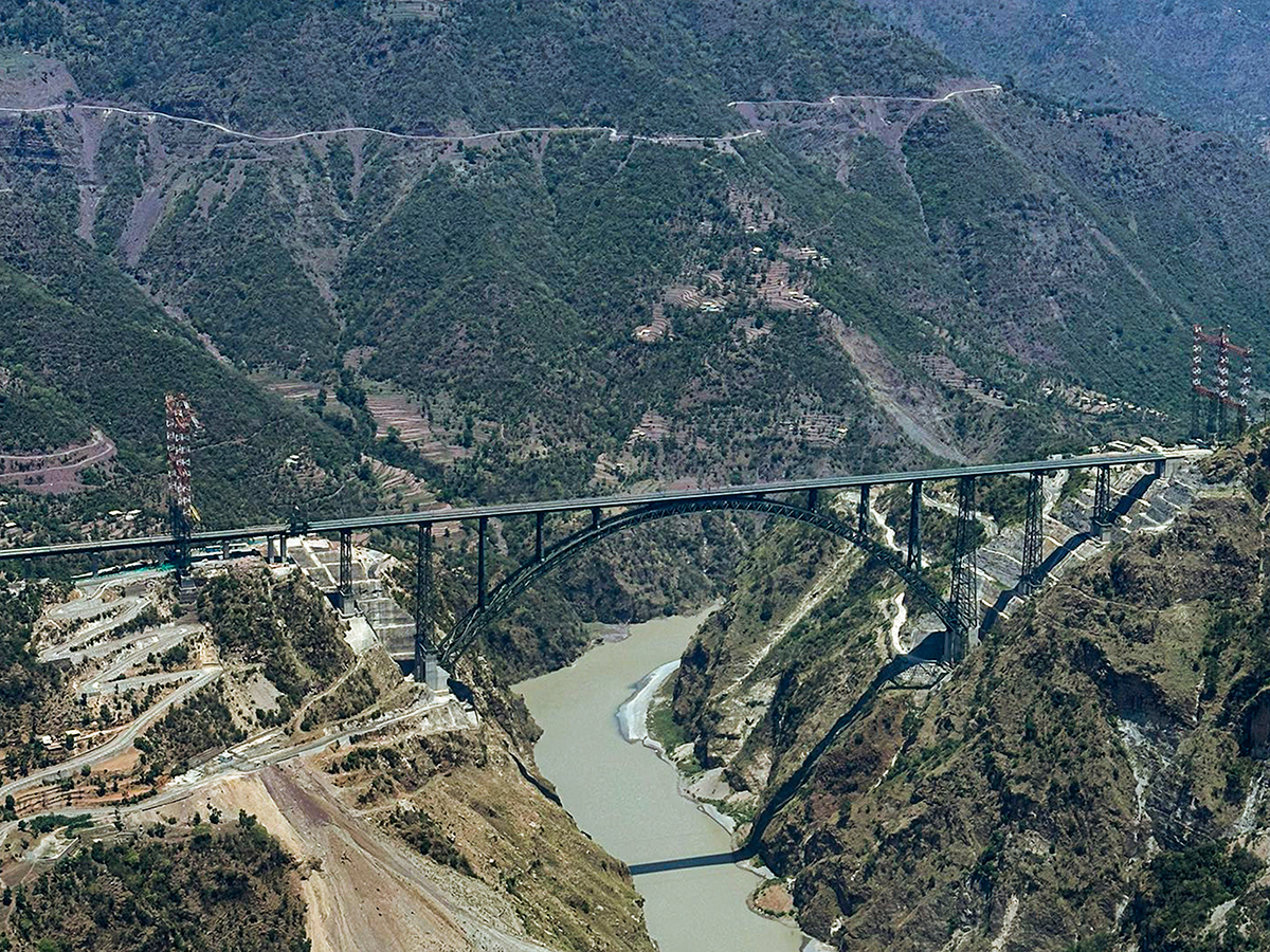 Chenab Bridge is located in the Jammu and Kashmir area5
