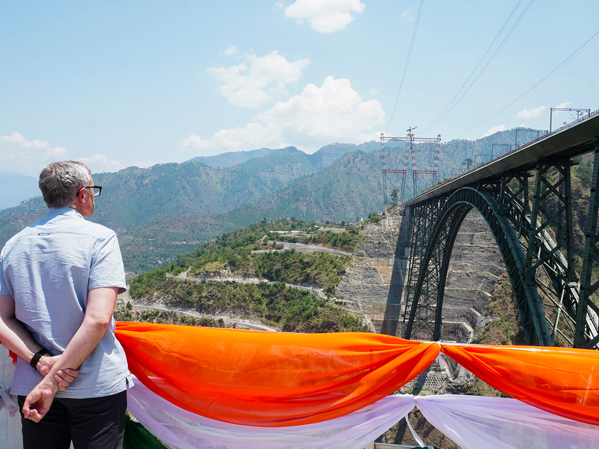 Chenab Bridge is located in the Jammu and Kashmir area6