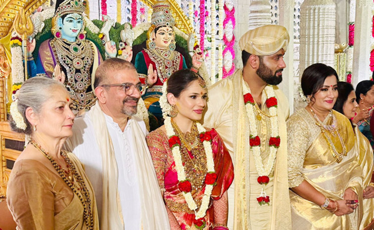 Senior Actress Sumalatha son Abhishek wedding Anniversary Photos2