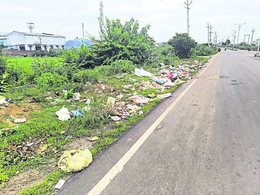 రోడ్లపైనే చెత్త కుప్పలు1