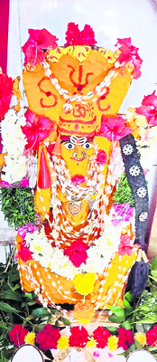 పసుపు అలంకరణలో  రేణుకా ఎల్లమ్మ3