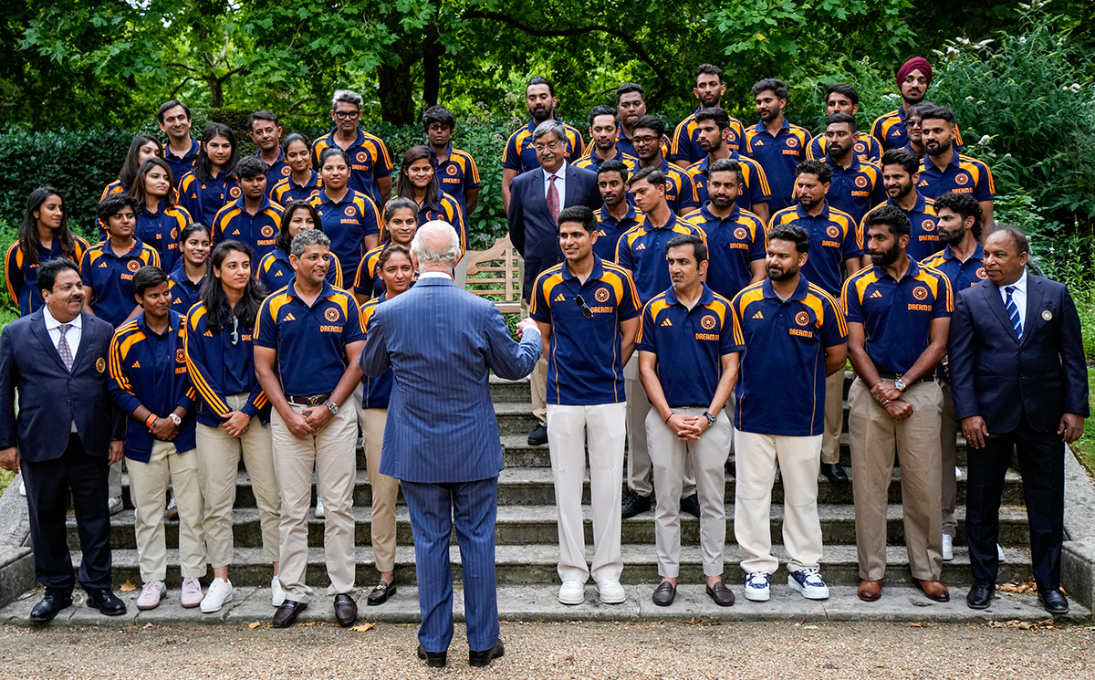 INDvsENG : Team India Meeting with King Charles III at the Clarence House in London10