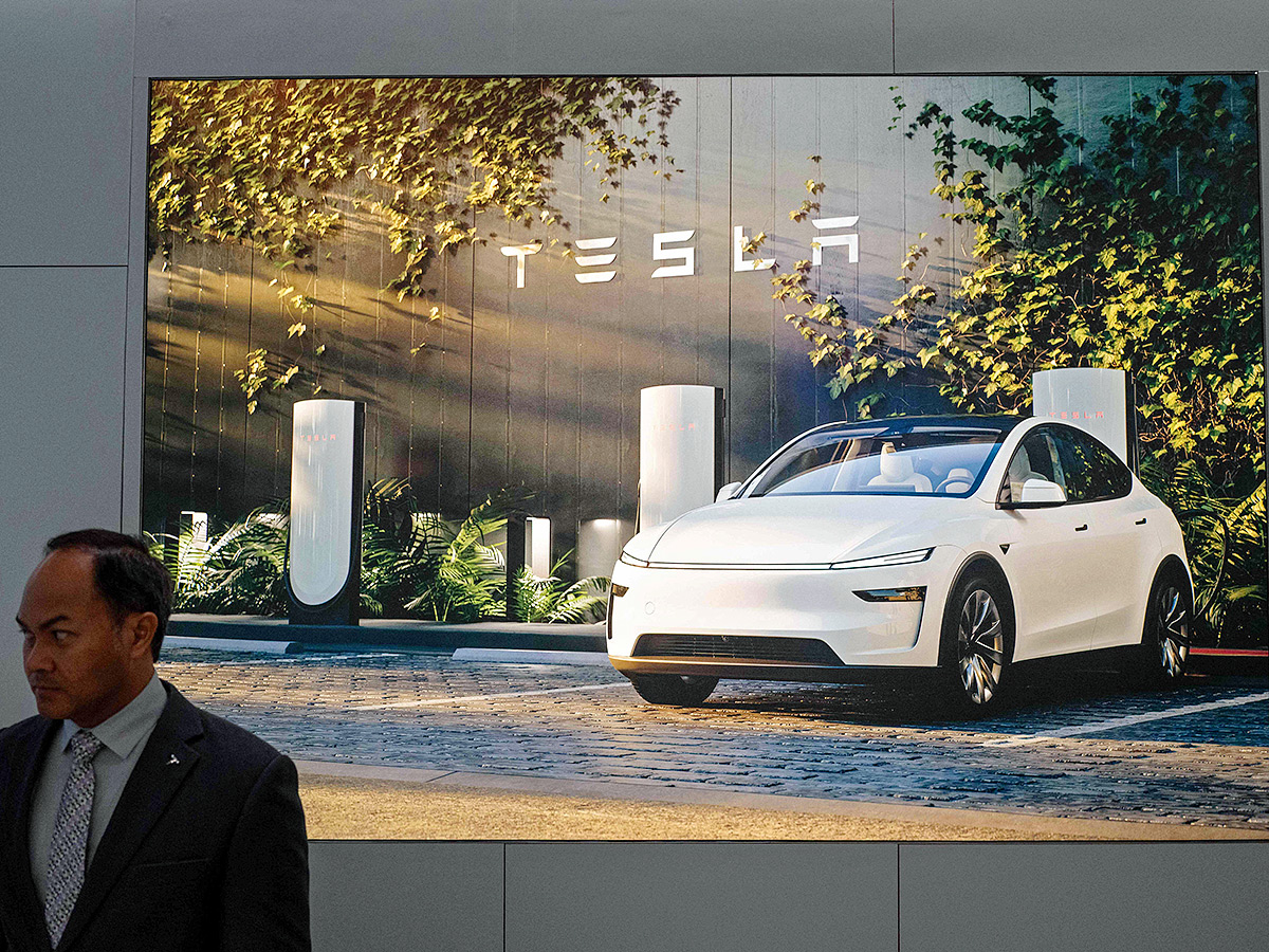 Tesla Model Y Vehicle inauguration of India first Tesla showroom in Mumbai 10