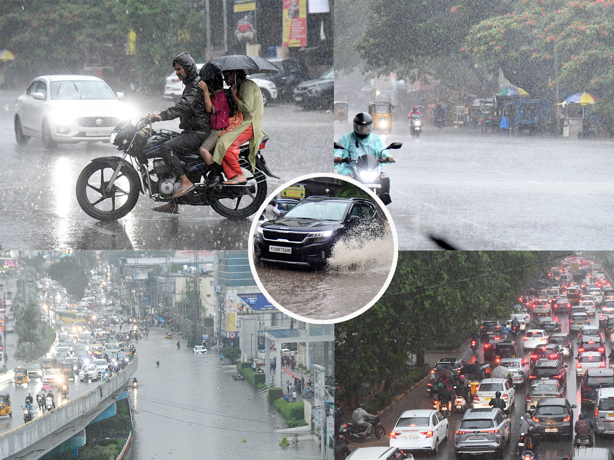 Heavy Rain Lashes Hyderabad Photos1