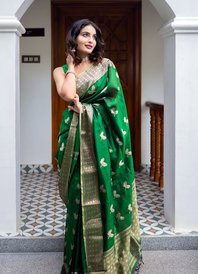 Ananya nagalla looking adorable in three sarees14