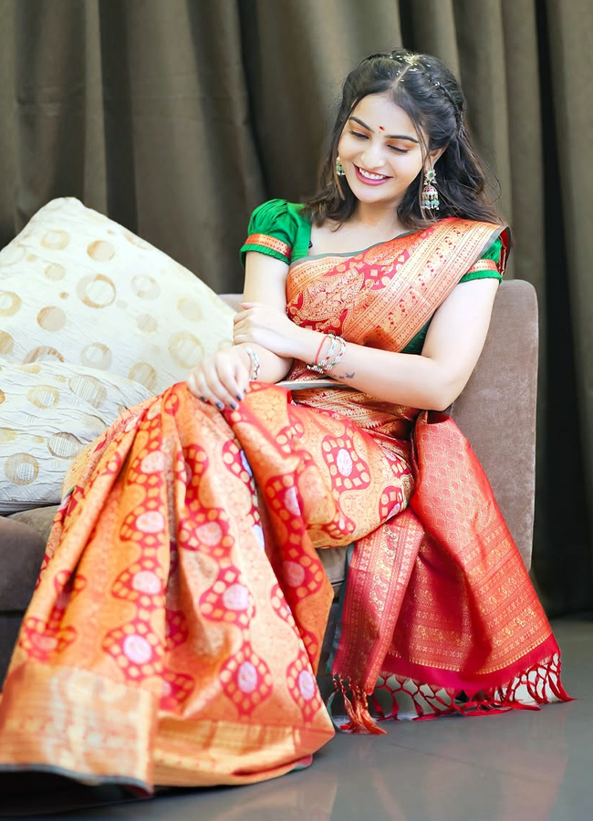 Ananya nagalla looking adorable in three sarees15