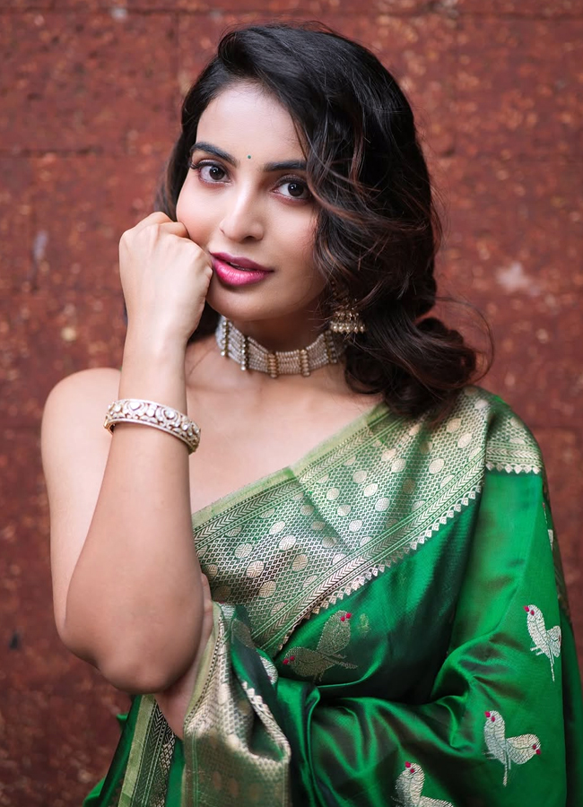 Ananya nagalla looking adorable in three sarees17