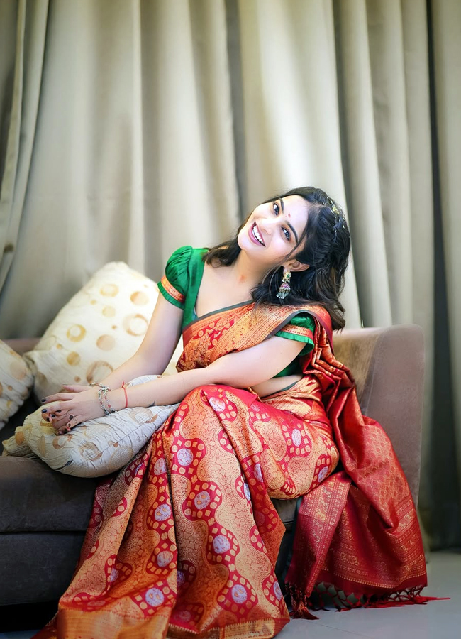 Ananya nagalla looking adorable in three sarees18