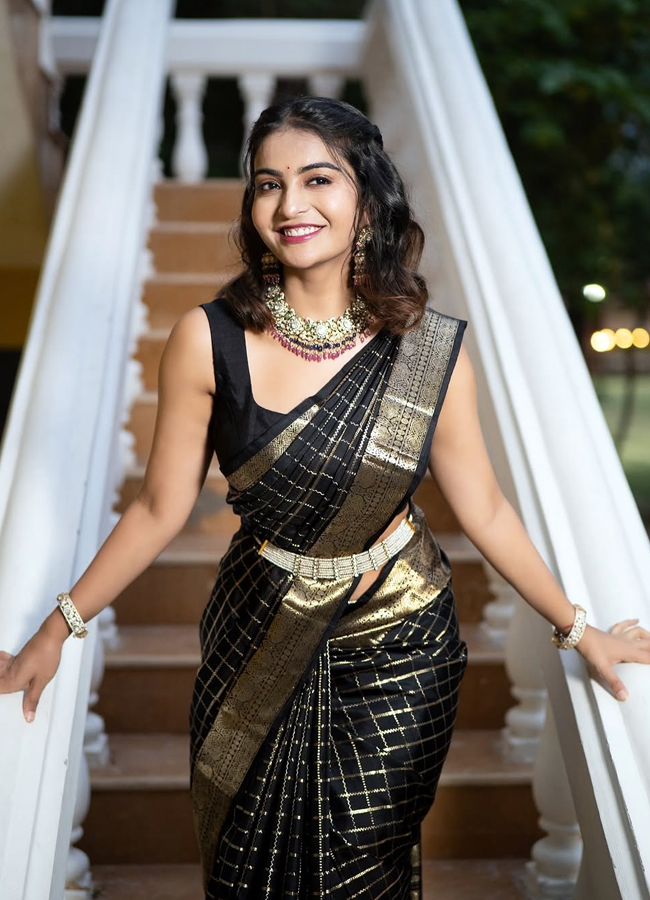 Ananya nagalla looking adorable in three sarees3