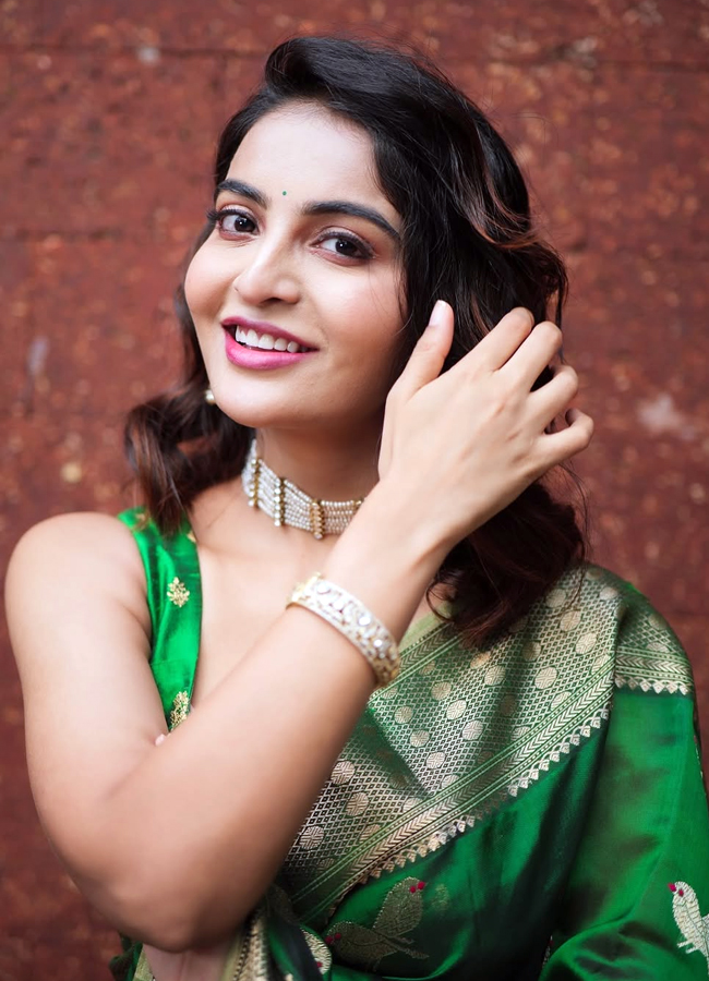 Ananya nagalla looking adorable in three sarees8
