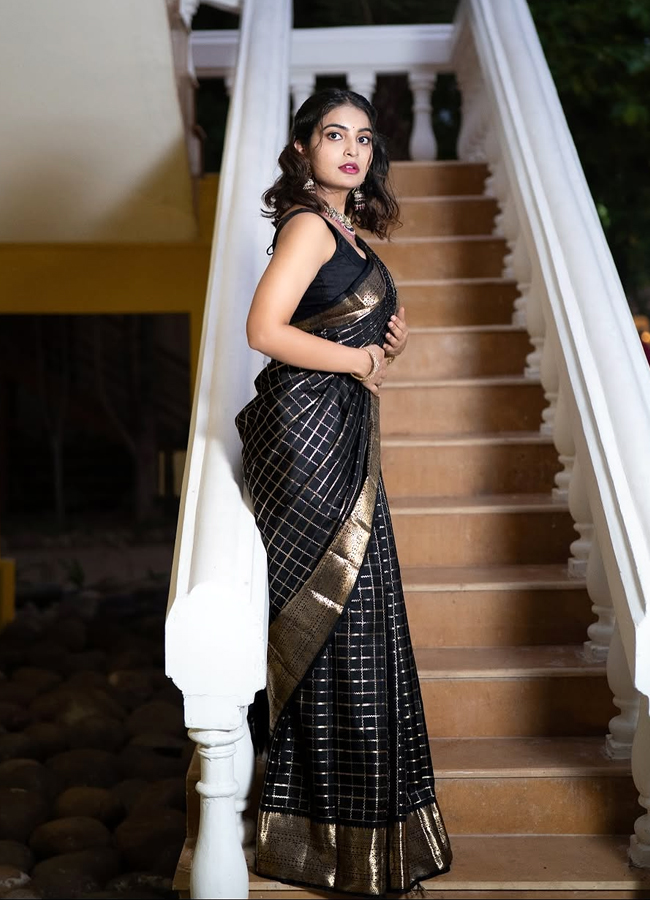 Ananya nagalla looking adorable in three sarees9
