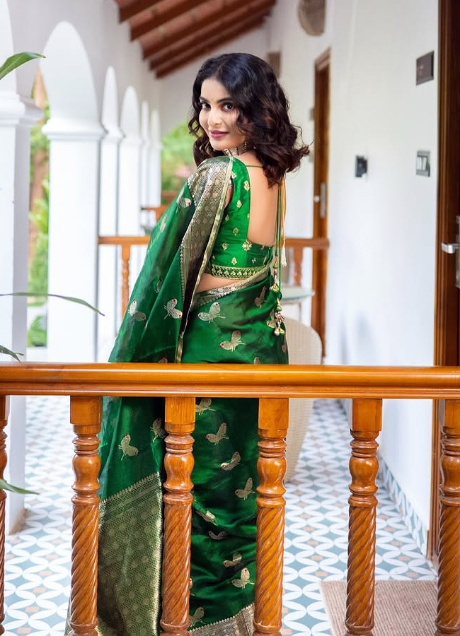 Ananya nagalla looking adorable in three sarees10