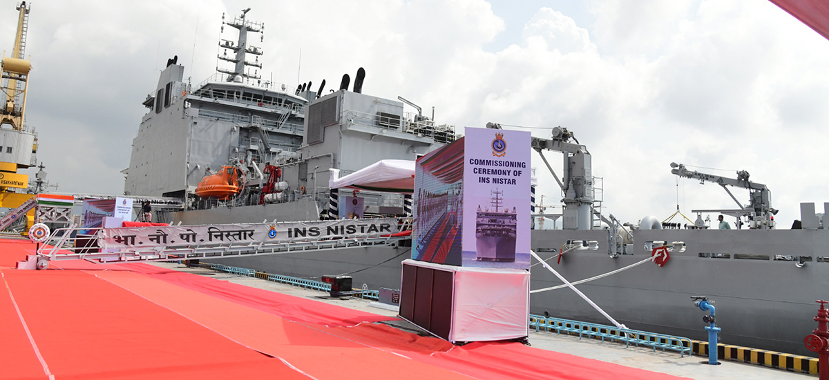 Ceremony of the Indian Navy Ship Nistar in Visakhapatnam12
