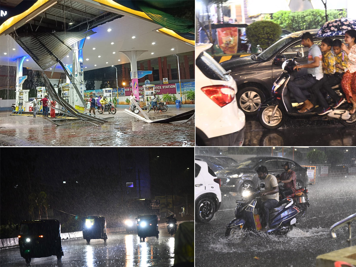 Heavy Rain in Vijayawada Today Photos1