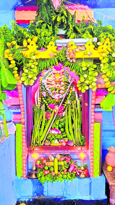 శాకంబరీ దేవిగా రాజరాజేశ్వరి అమ్మవారు
2