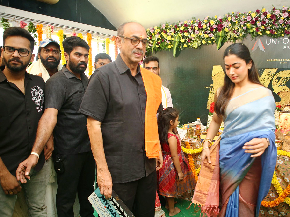 Rashmika Mandanna MYSAA Movie Opening Photos4