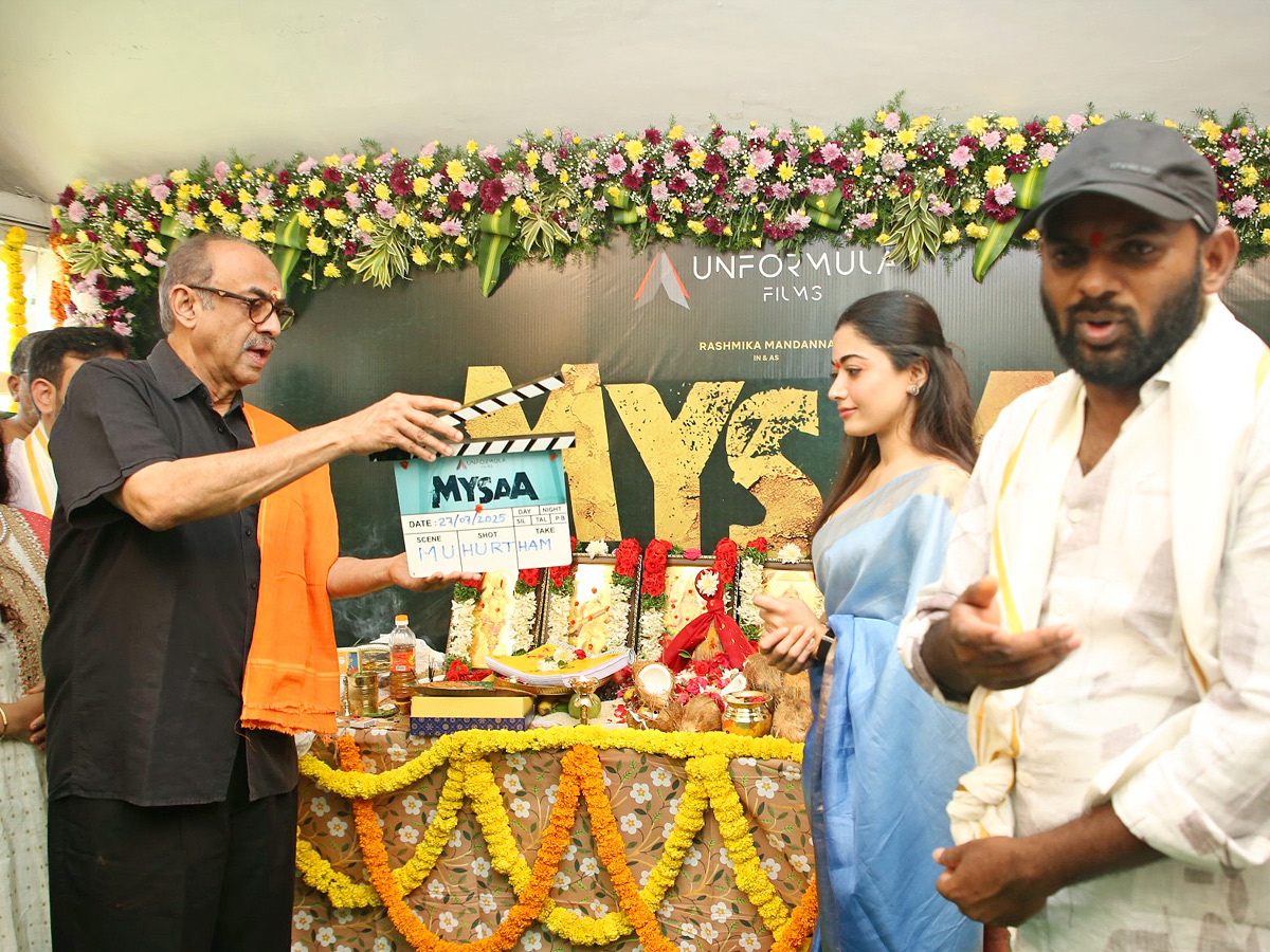 Rashmika Mandanna MYSAA Movie Opening Photos5