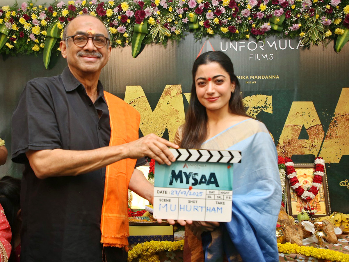 Rashmika Mandanna MYSAA Movie Opening Photos6