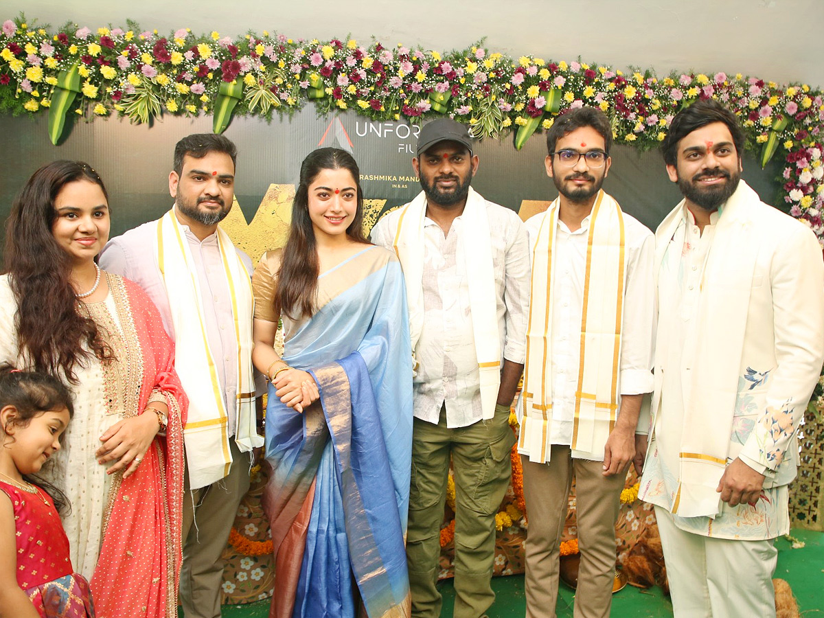 Rashmika Mandanna MYSAA Movie Opening Photos7