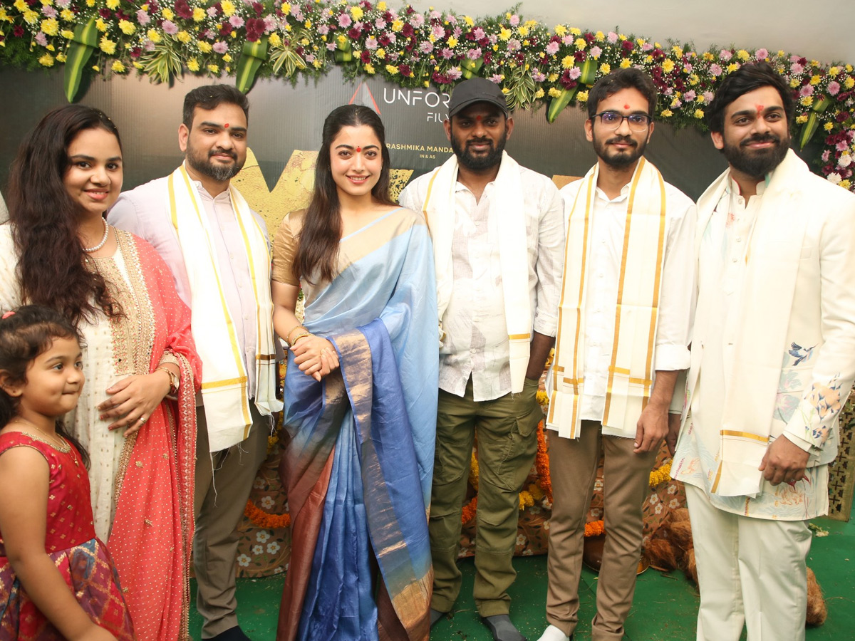 Rashmika Mandanna MYSAA Movie Opening Photos8