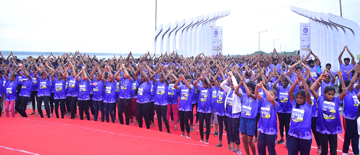 Half Marathon At Ranganayaka Sagar In Siddipet Photos14