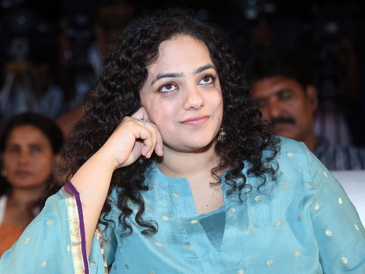 Nithya Menen Sir.. Madam movie at Pre-Release Event.. Photos7