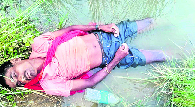 చెరువులో పడి వ్యక్తి మృతి1